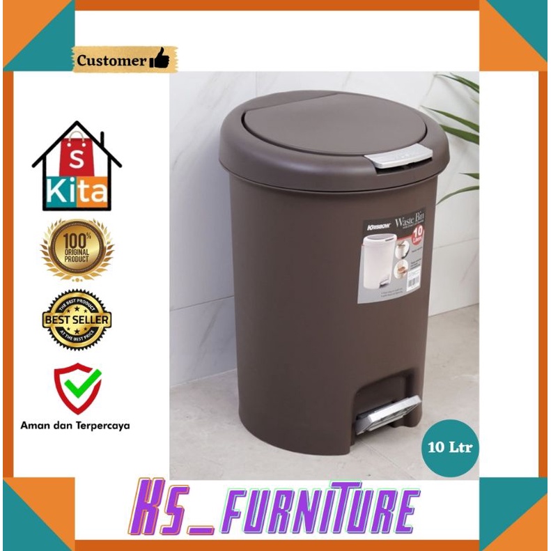 Tempat sampah/Tempat sampah injak 10 L/tempat sampah  Ruangan/Tempat sampah Minimalis