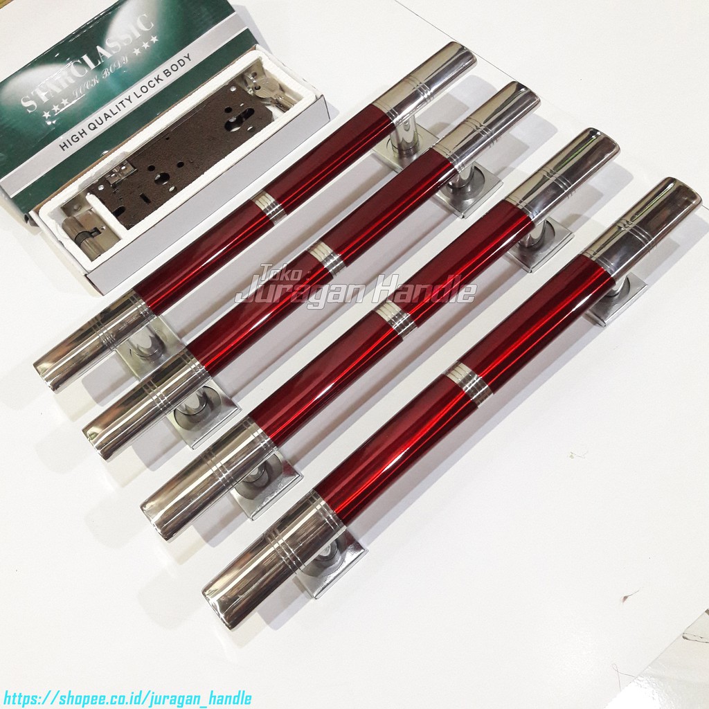 handle pintu rumah kunci set 45 cm gagang pintu rumah kunci set tarikan pintu rumah kunci set