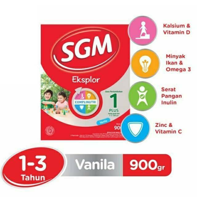 SGM Eksplor 1+  3+  5+ 900gr Rasa Madu Vanila Kemasan Baru