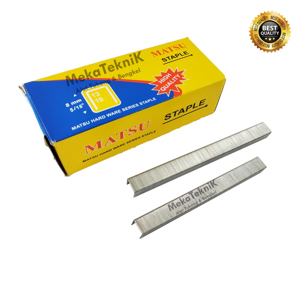 

ANAK HEKTER / ISI GUN STAPLES / ANAK STAPLES 8MM X 5000PCS MATSU UNTUK RAPIDE R23