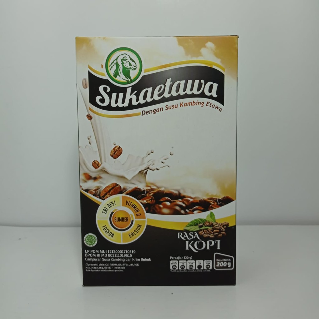 

SUKAETAWA SUSU KAMBING RASA KOPI PACKING KARDUS AMAN