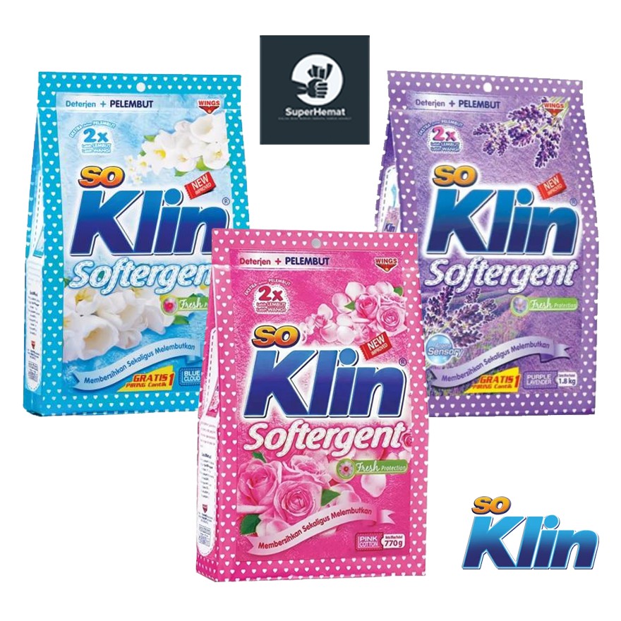 So Klin Softergent - Power Detergent - Refill 770 gram