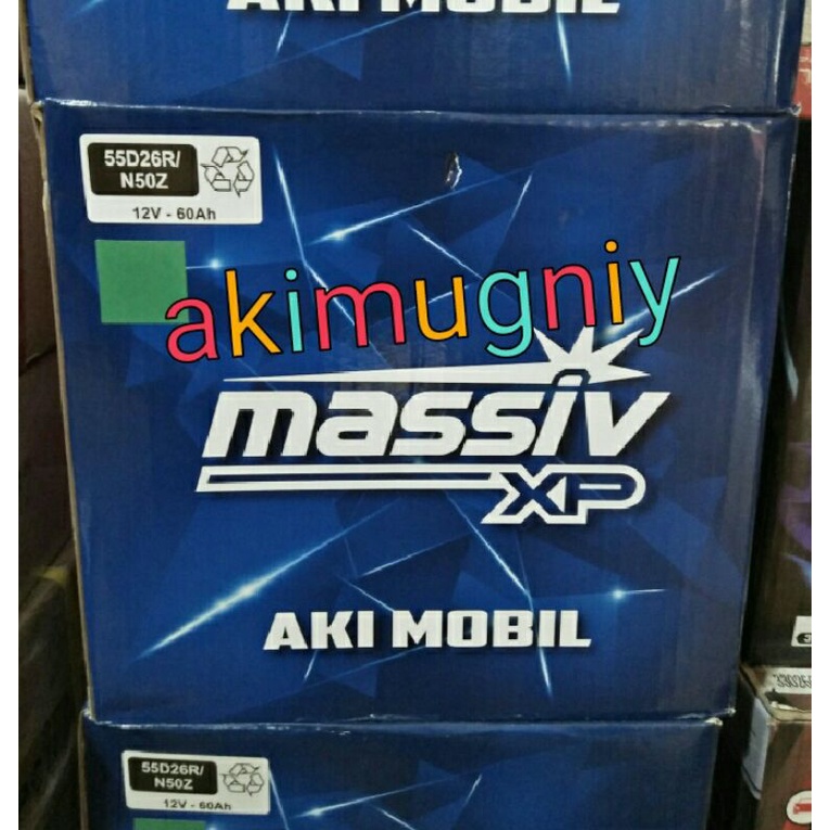 aki n50z massiv xp 12v 60ah gs yuasa incoe aki basah