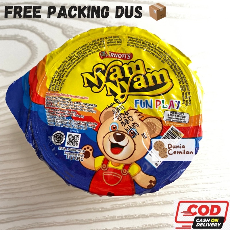 

[TERMURAH!] Nyam Nyam Fun Play 11 gr SATUAN - Rice Crispy Coklat Nyamnyam Arnott's