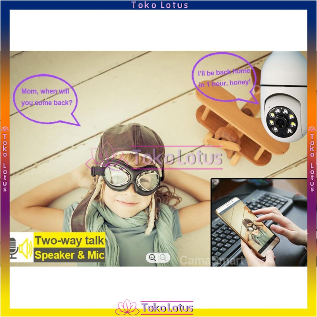 CCTV Lampu V380 1080p Kamera CCTV Wifi Lampu CCTV 360 Derajat CCTV Murah Lampu Bohlam IP Camera CCTV IPCam Bohlam BAIK