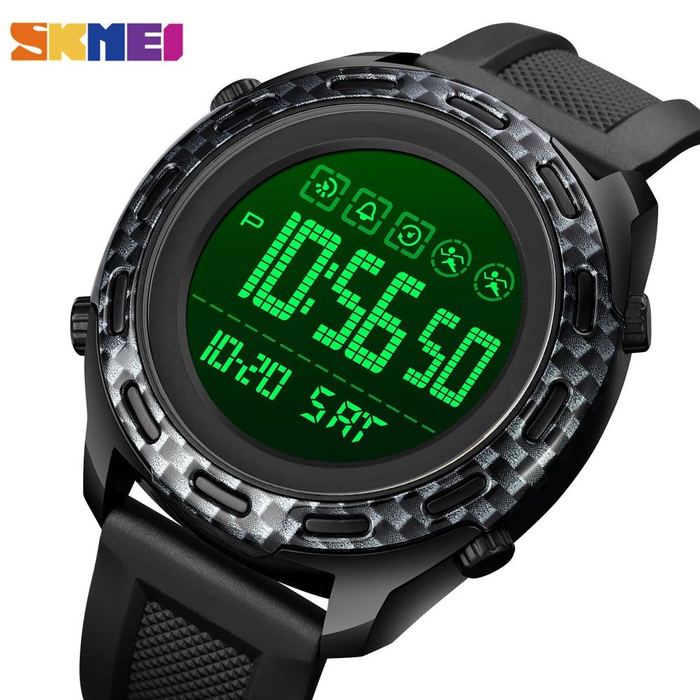 SKMEI 1872 Jam Tangan Pria Digital Chronograph Sport Watch Anti Air Tali Rubber WATCHKITE WKOS