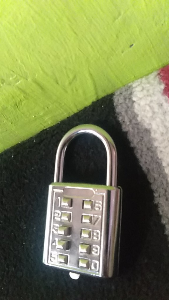 40mm 10 Digit Gembok Besi Silver Pin Digital Nomor Anti Maling Serbaguna Original