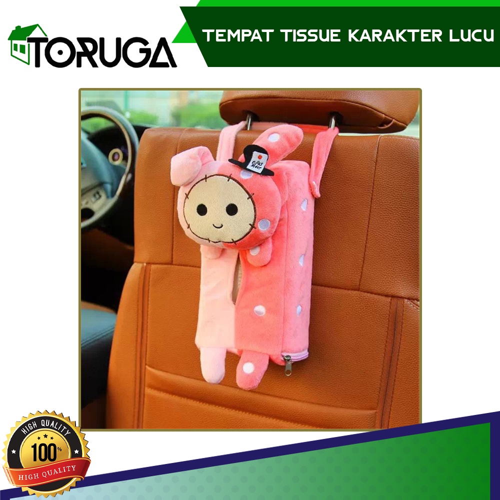 Tempat Tisu Tissue Mobil Karakter Panda Gantung Jok Kursi Belakang