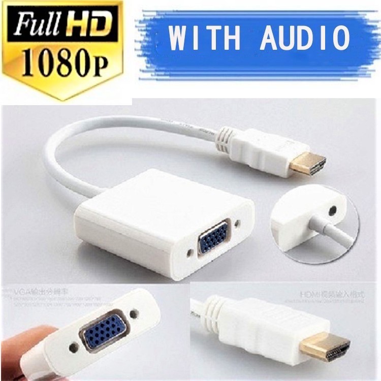 Kabel HDMI TO VGA + AUDIO CONVERTER