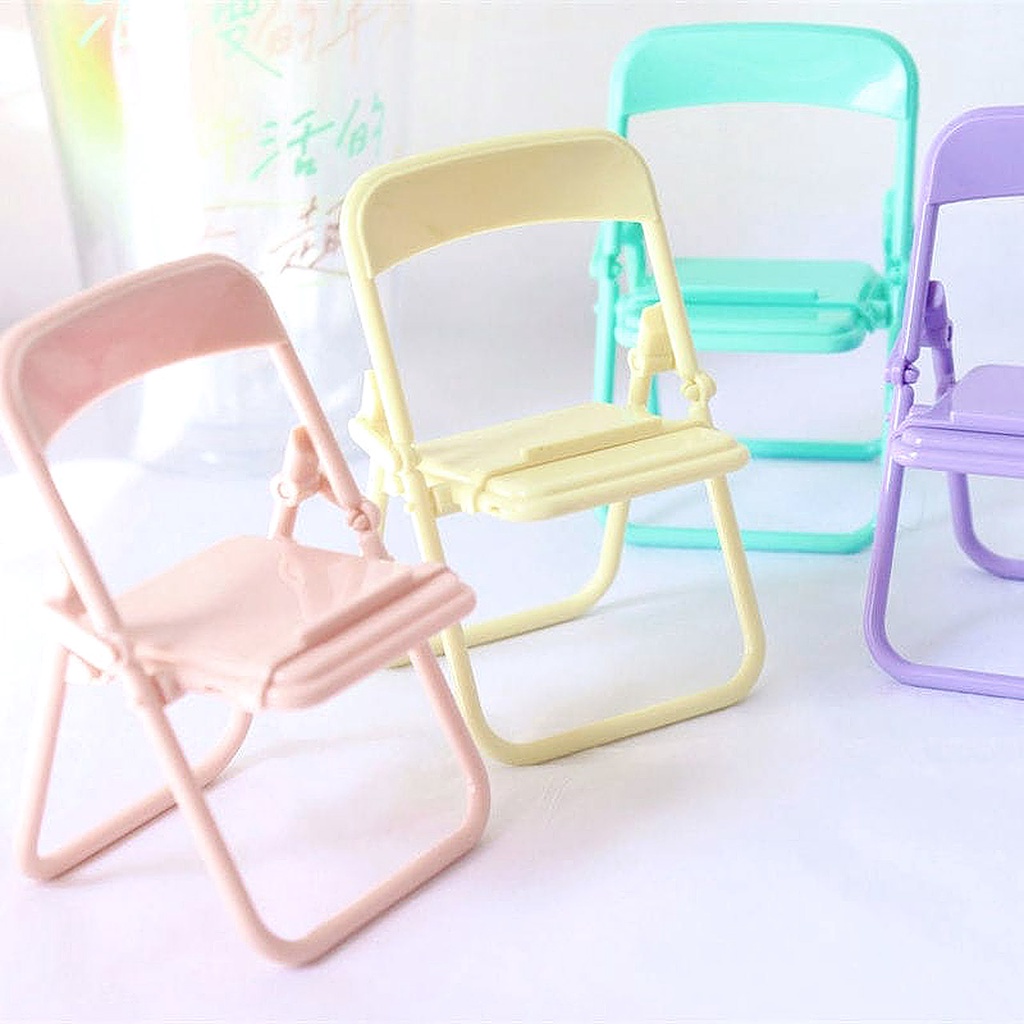 Stand Holder Folding Chair / Dudukan Handphone Lucu Model Kursi Lipat - sweetacase.id - Docking Phone Lucu - Dekorasi Lucu