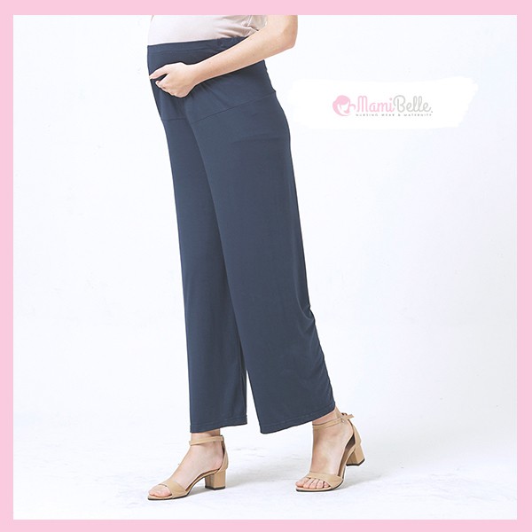 

Mamibelle Kumala Celana Kulot Ibu Hamil Navy Premium