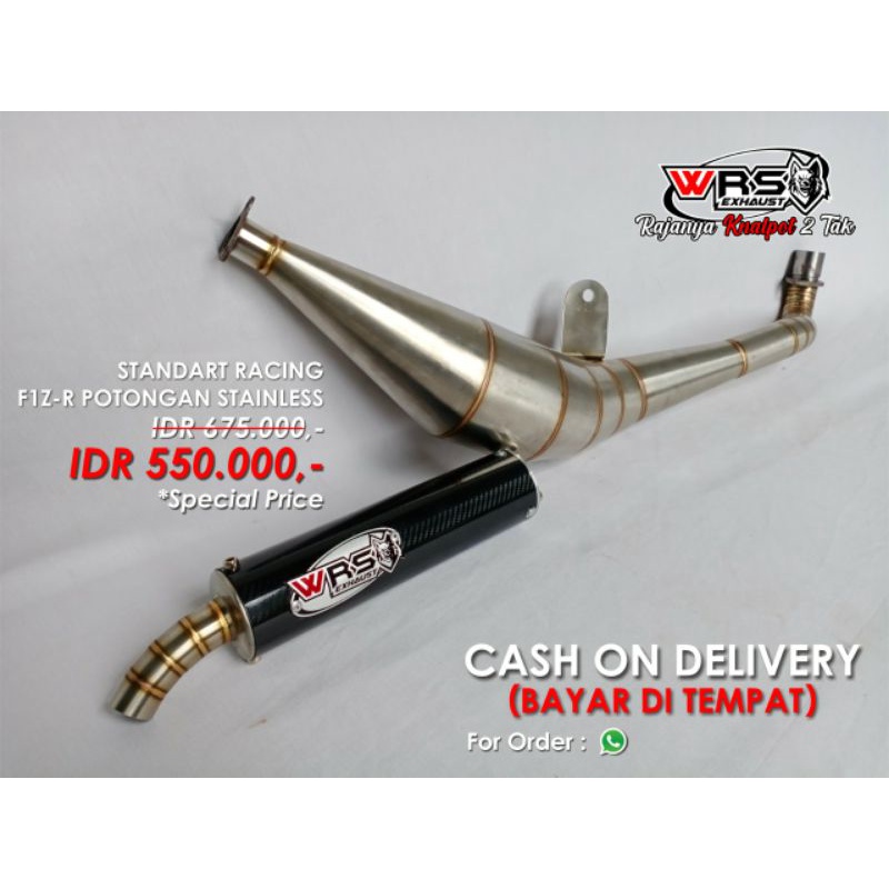 knalpot fiz r stainles potongan original wrs