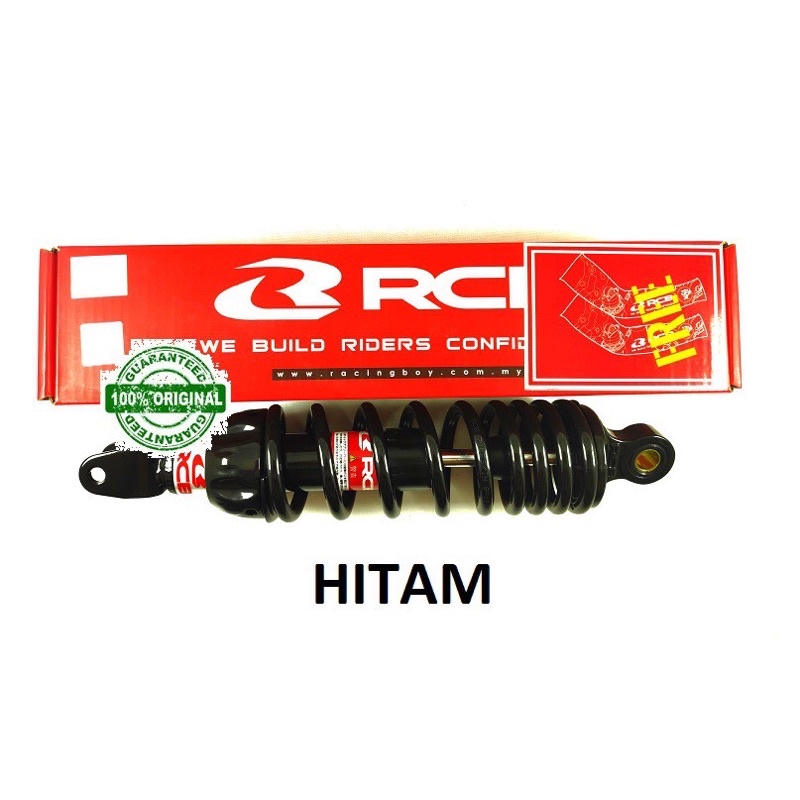 (RESMI GARANSI 6 BULAN) Shockbreaker RCB A2 Series Original 100% 305mm &amp; 330mm , Mio, Vario 110, 125, 150, Scoopy, Xeon, Fino, Spacy, Skydrive, Spin, Nex, Soul, M3, GT125, Xride, Dll , Shock Malaysia Racing Boy