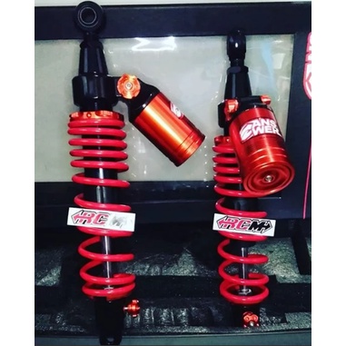 SHOCK SKOK SOK BELAKANG ANSWER 345 MM 345MM TABUNG MIRING SUPRA X 125HELM IN PCX XMAX WARNA MERAH