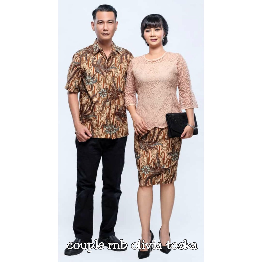 BATIK COUPLE KELUARGA TERBARU MURAH KEKINIAN SERAGAM JUMBO SARIMBIT KOPEL PASANGAN OLIVIA BRUKAT