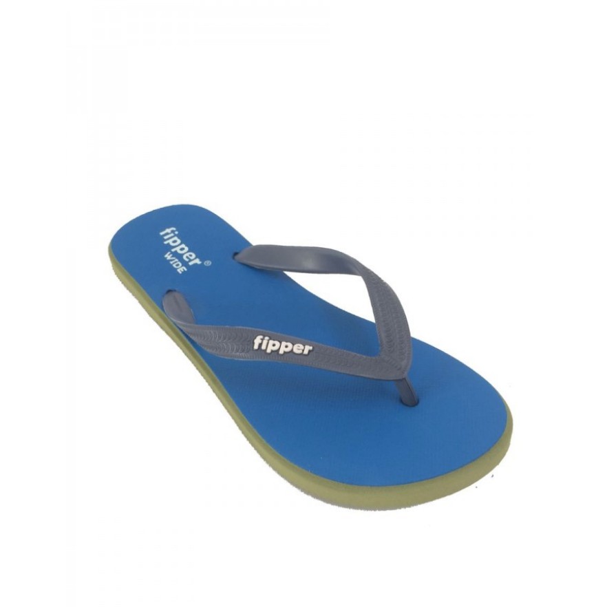 MURAH SENDAL / SANDAL SLOP PRIA CWO LEBARAN PUASA Jepit / Pria Fipper Wide Blue Cerulen Green Grey C