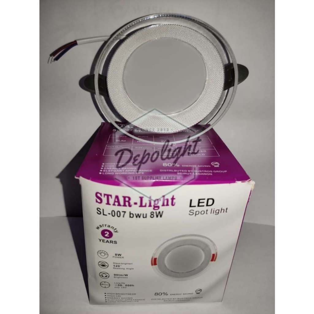 LAMPU DOWNLIGHT 8 WATT 1 LAMPU 3 WARNA BODY BENING / LAMPU PLAFON LED