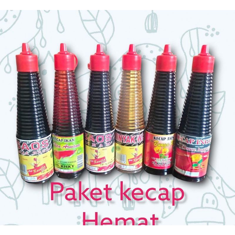 paket NASI GORENG (150ml) 6pcs kecap inggris saos tiram kecap asin saos raja rasa minyak wijen kecap