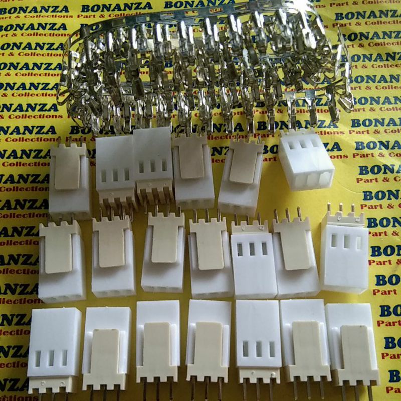 20 set Connector molek 3pin socket molek 3pin komplit isi 20 set