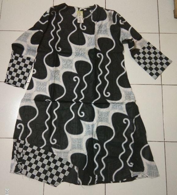 Tunik Seno Monokrom L Arta Batik L Batik Wanita L Seragam Batik