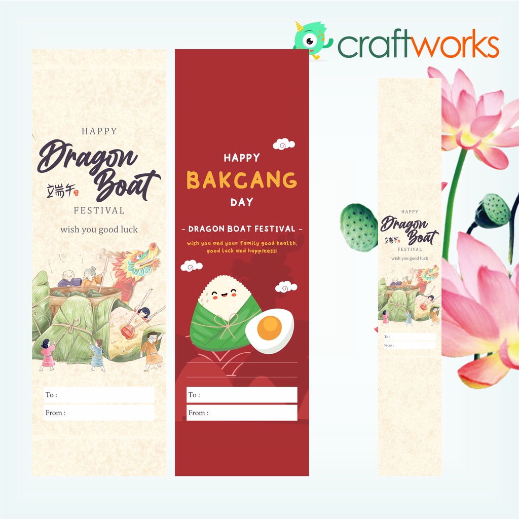 

PAPER BELT LABEL DRAGON BOAT FESTIVAL / BAKCANG DAY