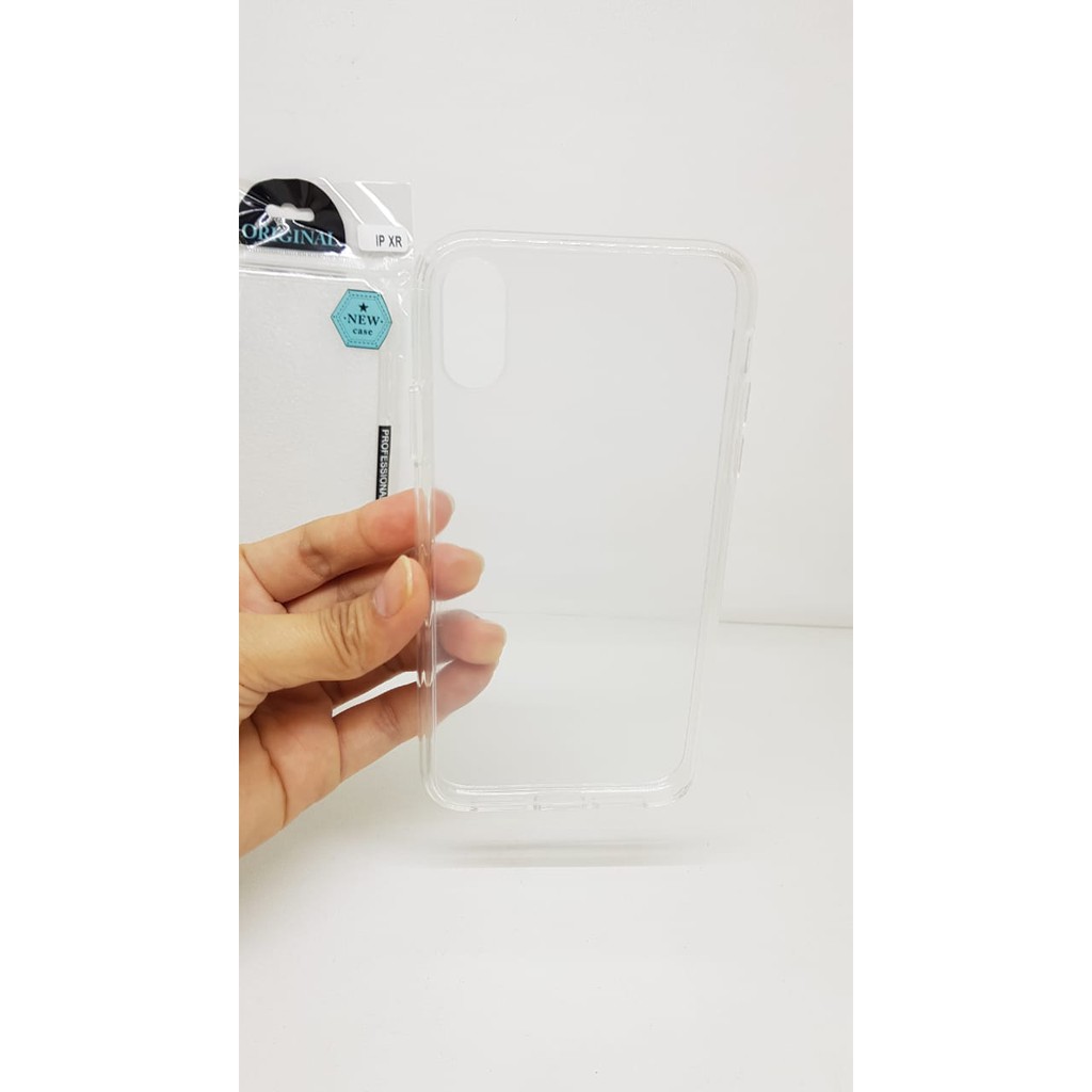 Crystal Case iPhone XR 6.1 Inch Ultra Clear List Karet Anti Scratch Semi Hardcase