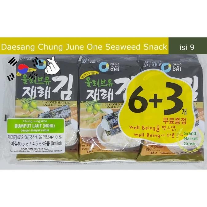 

Rumput Laut Nori Daesang Chung Jung One Seaweed Roasted Laver [40.5 G]