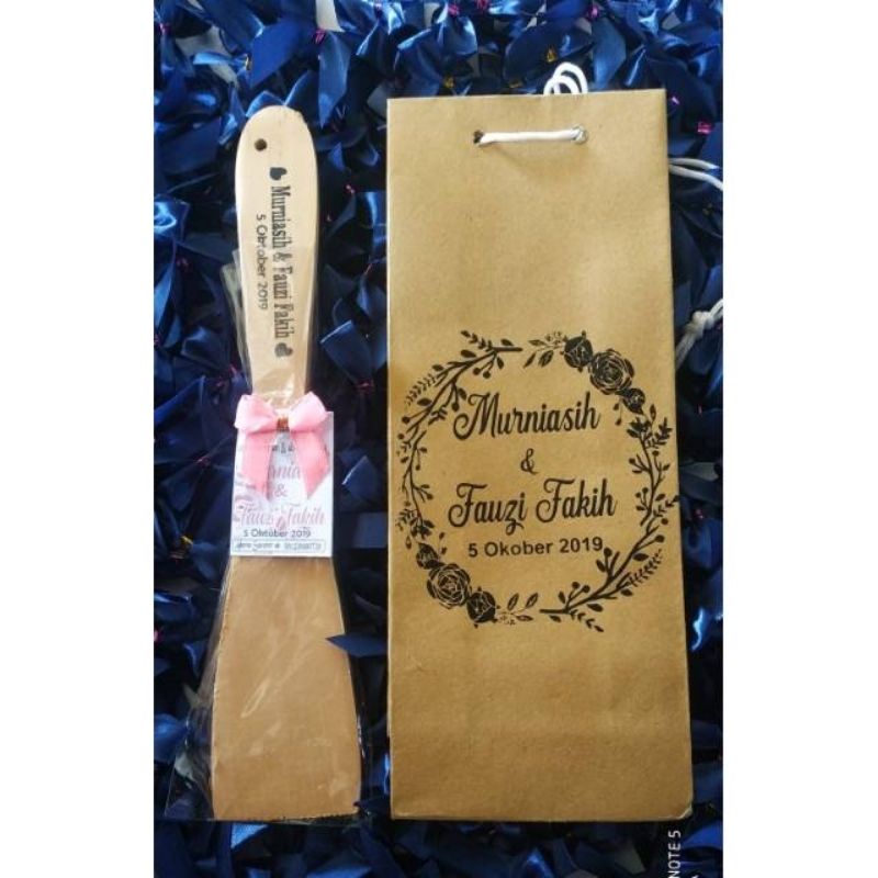 

souvenir centong kemas + paperbag