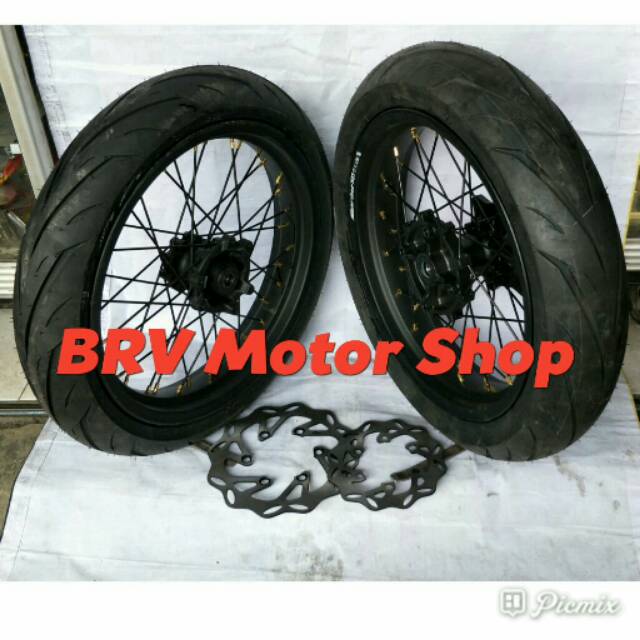 velg SuperMoto Honda Crf 150L - Wheellset Honda Crf 150L. ring 17