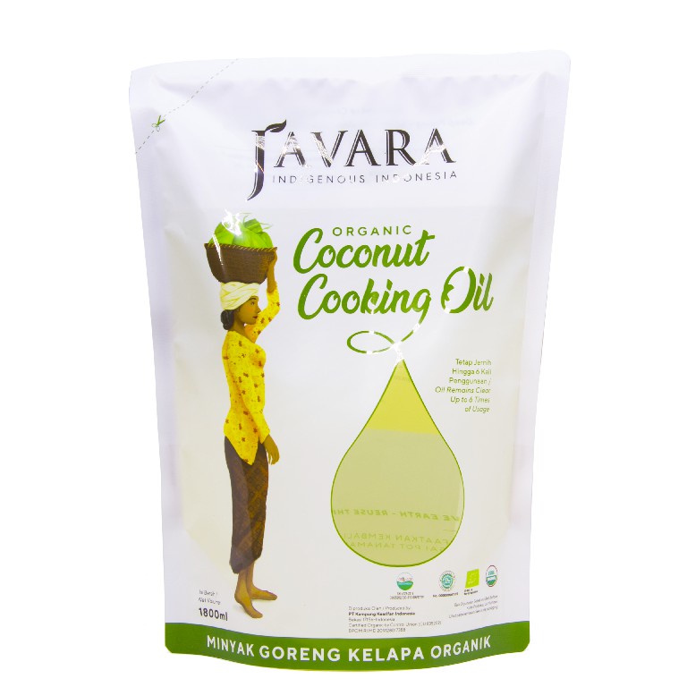 Javara, Minyak Goreng Kelapa Organik 1800ml (Coconut Oil)