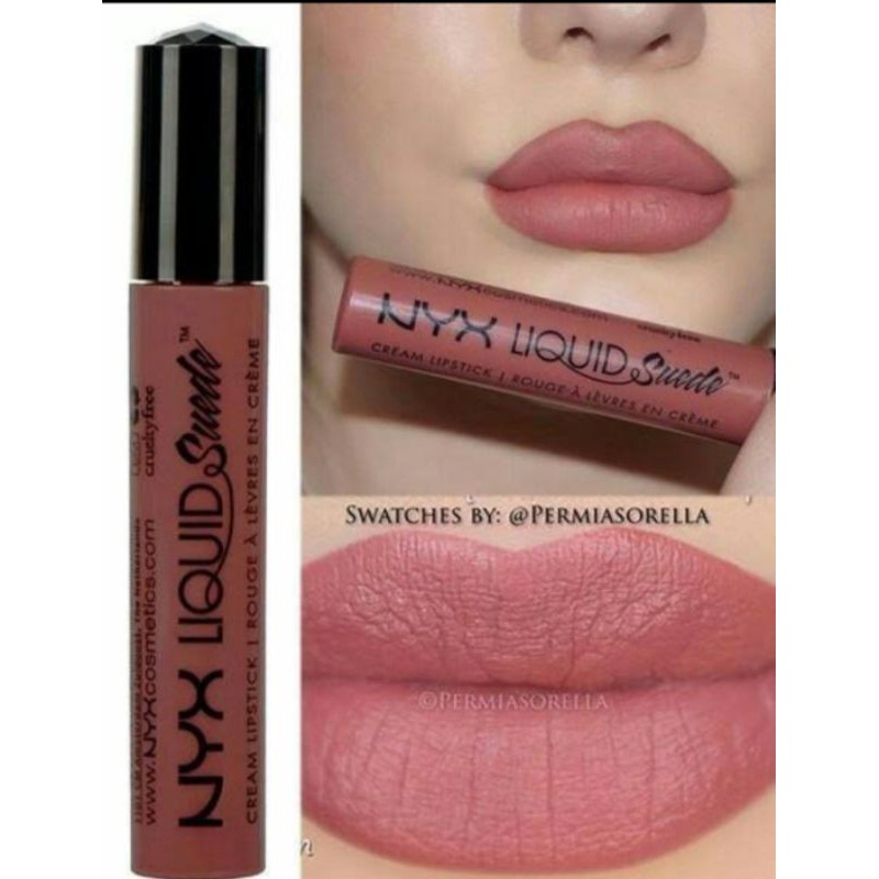 NYX LIQUID SUEDE//nyx cream liquid suede lipstik (ORIGINAL USA 100%)