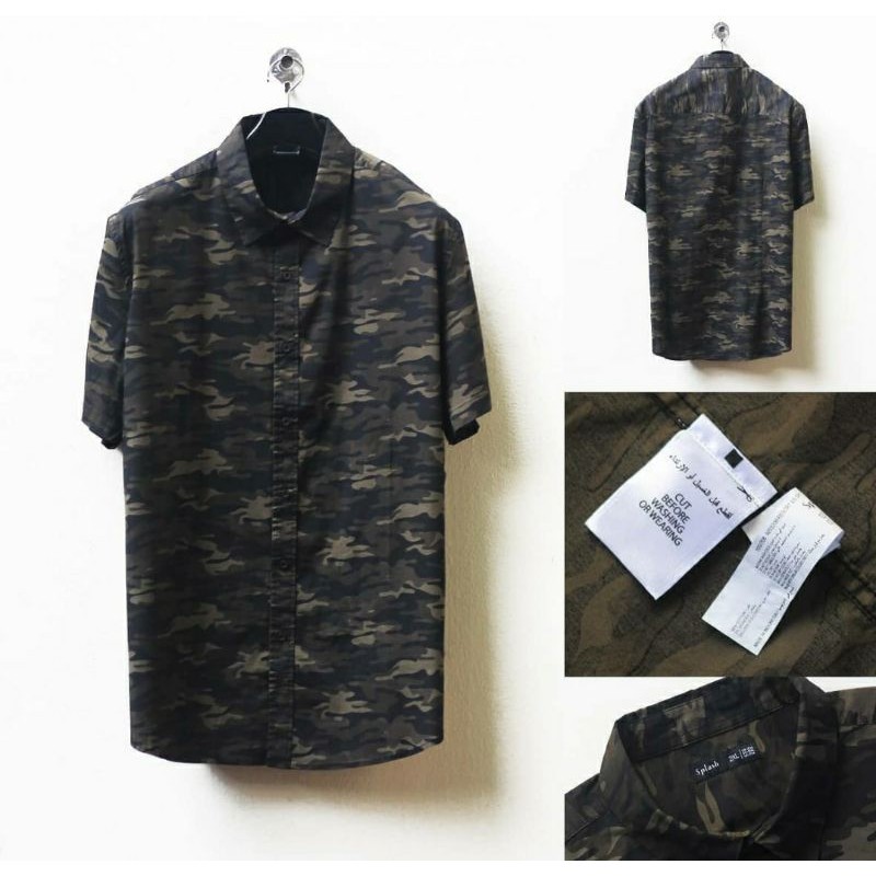Kemeja Splash Camo Original