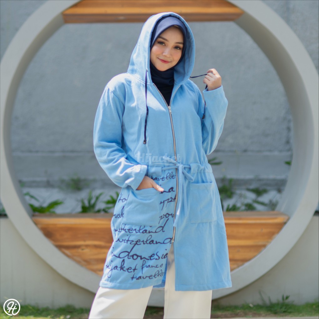‼️CUCI GUDANG‼️ Jaket Wanita HIJACKET URBANASHION ORIGINAL XXL hoodie panjang-5