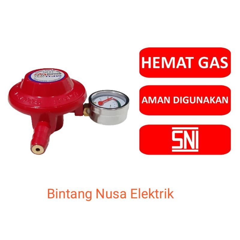 MPU M-022/ M-089 / Regulator Gas LPG + Meter/ Regulator + Meter Murah Bagus/ Kepala Kompor Gas