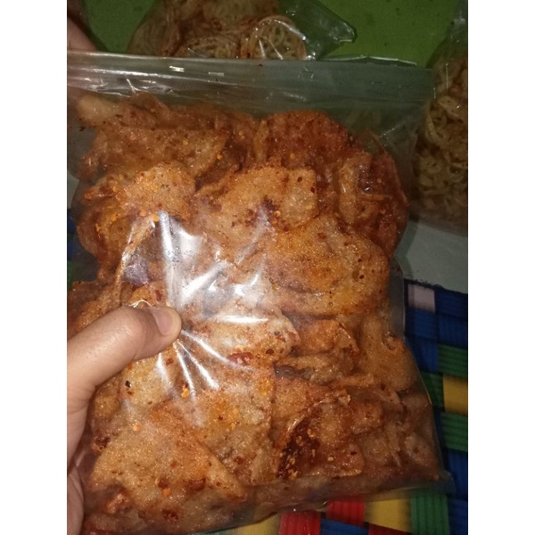 

kerupuk opak elod pedas gurih daun jeruk 500gram