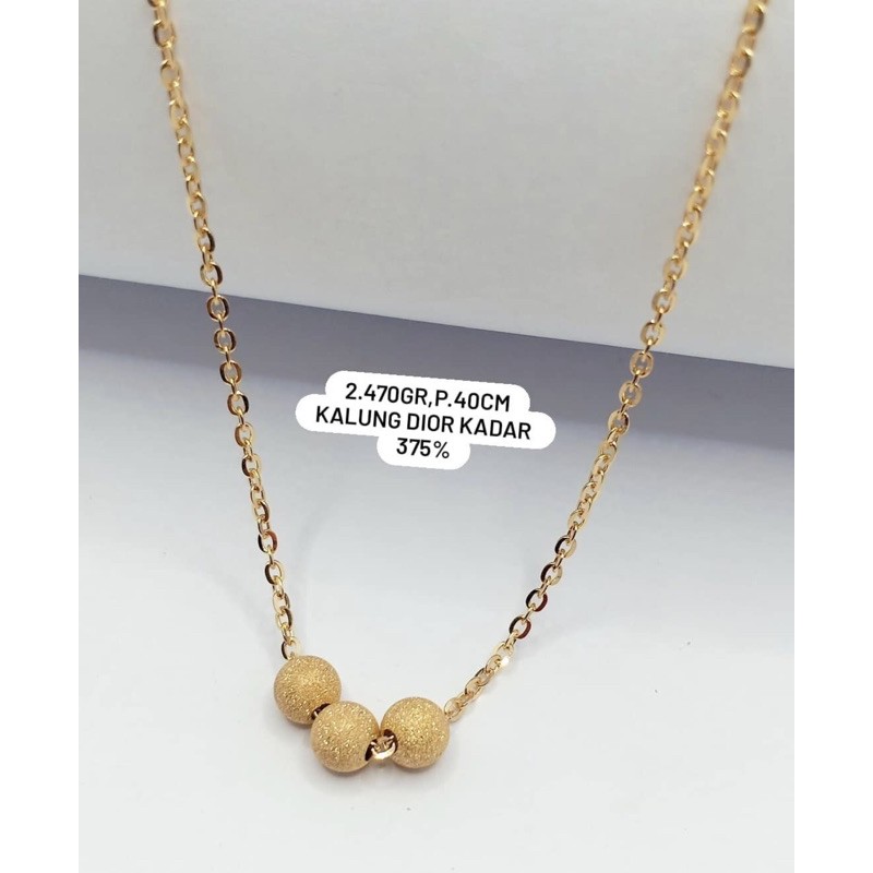 Kalung + Liontin Var Dior Emas