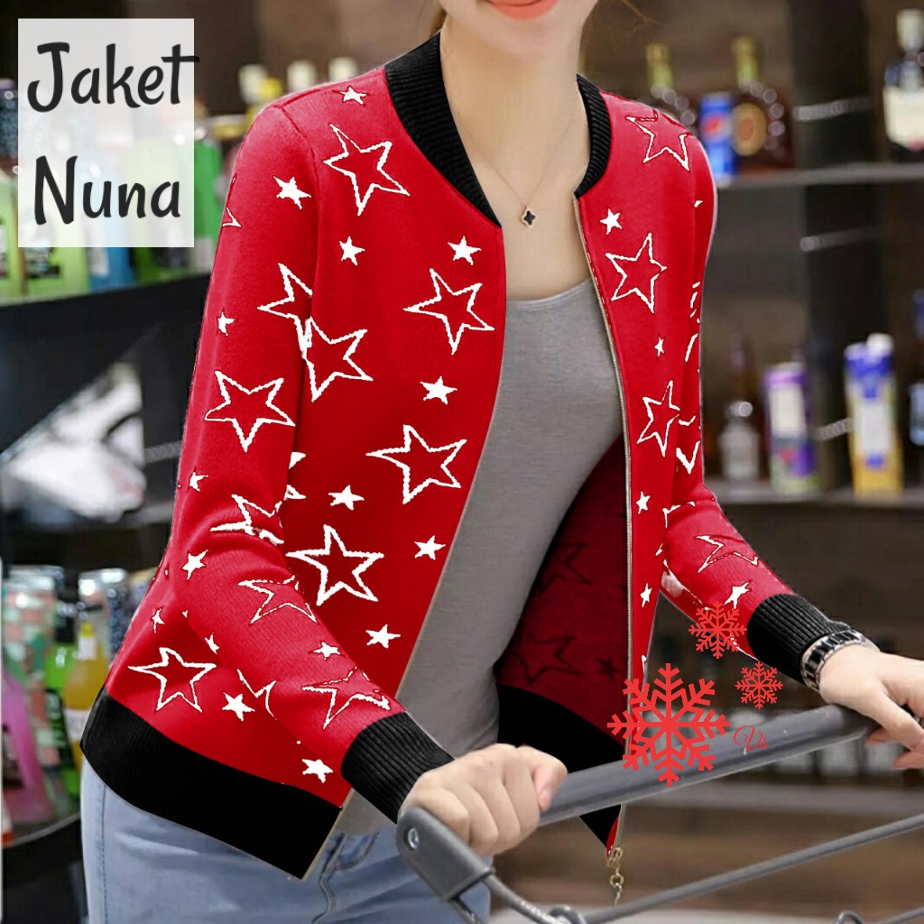 NUNA JAKET NUNA 6 WARNA BEST SELLER /JAKET BOMBER/JAKET WANITA KEKINIAN/JAKET JEANS/JAKET MURAH/LOCA-4