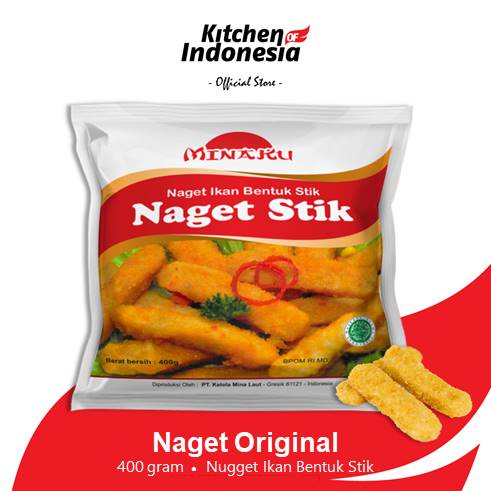 MINAKU Naget Stik 400 gr - Nugget Ikan Bentuk Stik / Kitchen of Indonesia