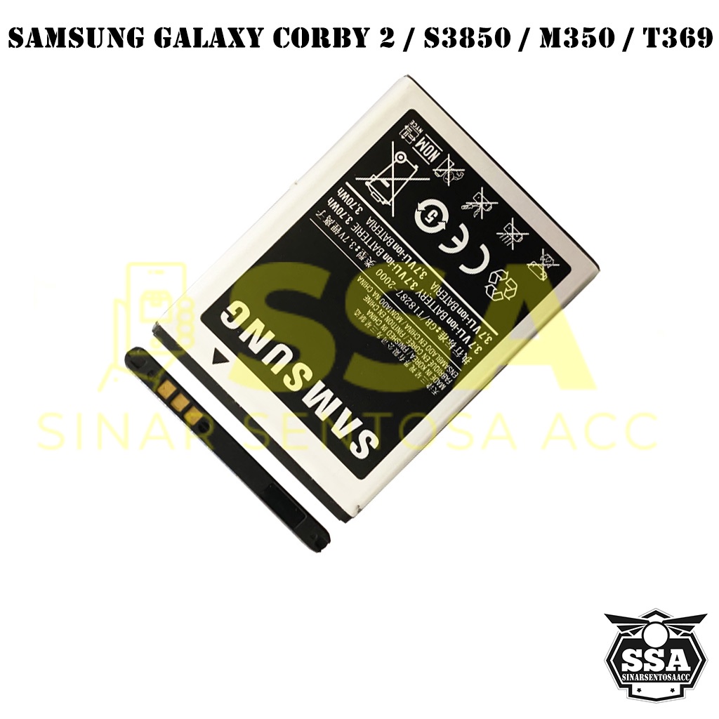 Baterai Original OEM Samsung Galaxy Corby 2 S3850 M350 T369 EB424255VU HP Ori Battery Batrai Batre Batu Batere GARANSI AWET MURAH