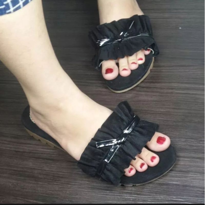 YUKIMODE MI 25 sendal wanita premium sandal hak 3cm