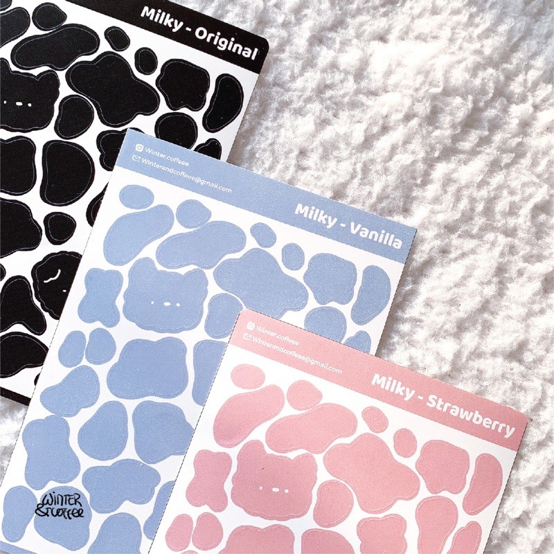 MILKY PATTERN STICKER SET