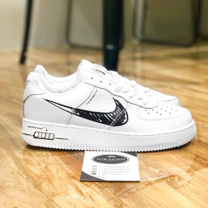 Nike Air Force 1 Low &quot;Sketch&quot; White Black