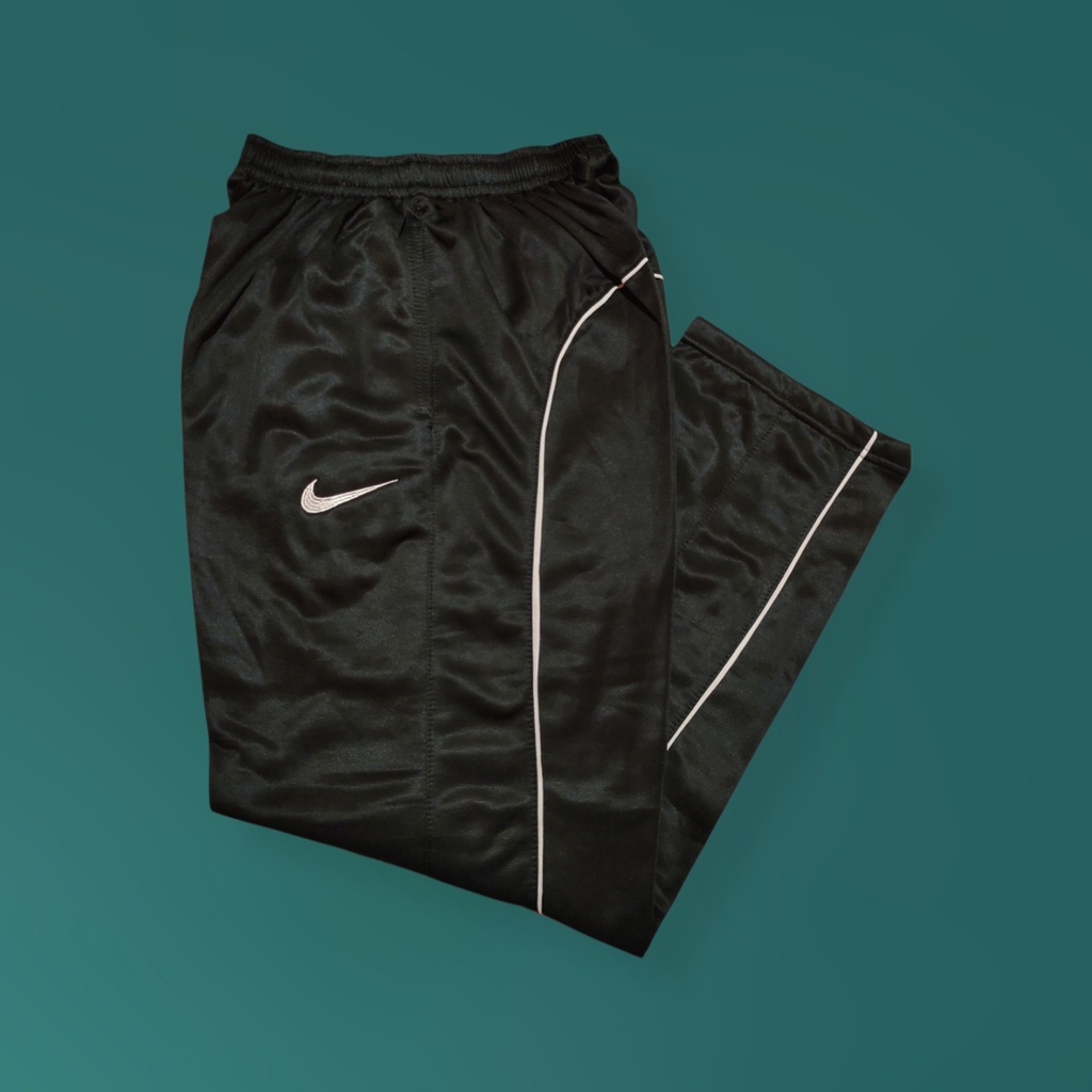 Celana Training Pria HITAM NIKE Strip 1 olahraga santai Cowok Cewek (COD)