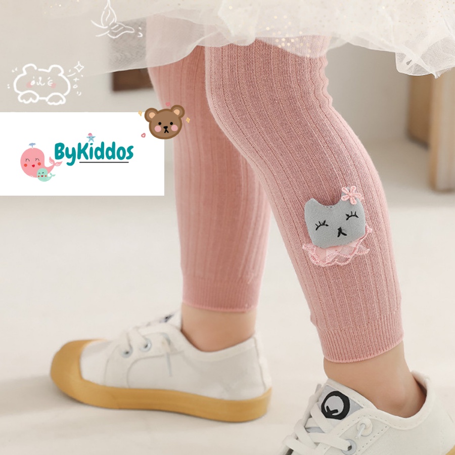 ByKiddos -  Legging Anak Perempuan Import Premium / Leging Bayi Import Motif Kucing