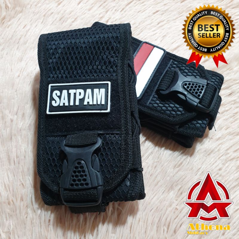 Sarung hp 6,9 inch dual slot model perekat bahan cordura