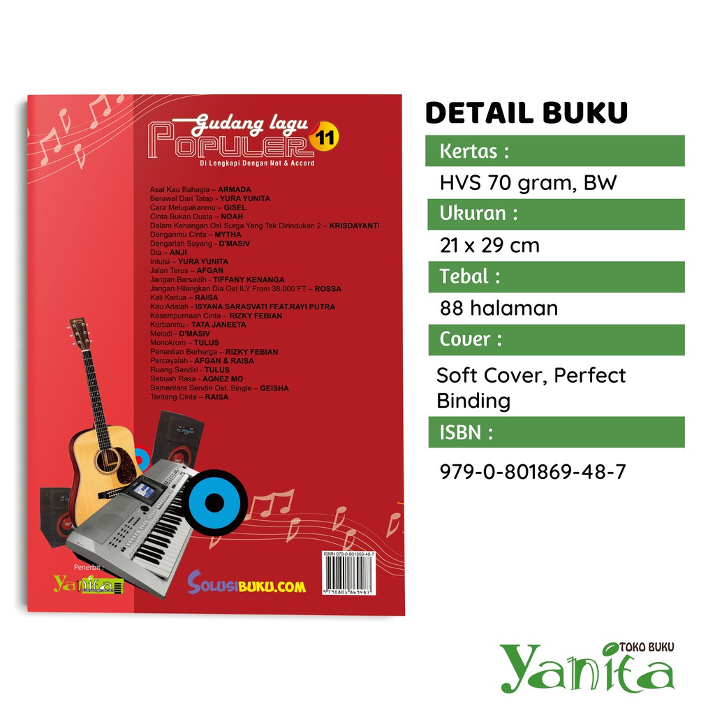 Yanita Buku Musik Gudang Lagu Populer 11