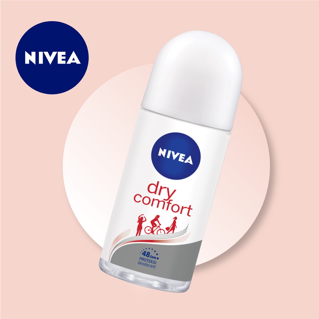 NIVEA Personal Care Deodorant Dry Comfort Roll On - 25 ml 50 ml