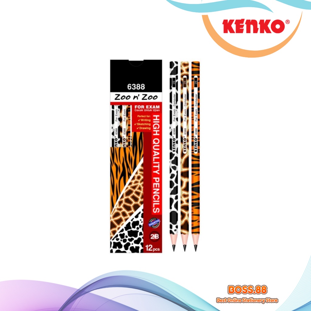 

PENCIL / PENSIL KENKO 2B 6388 (ZOO N ZOO)