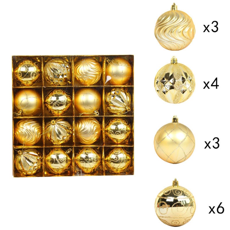 Set Ornamen Gantung Bentuk Drum Bell Untuk Dekorasi Pohon Natal
