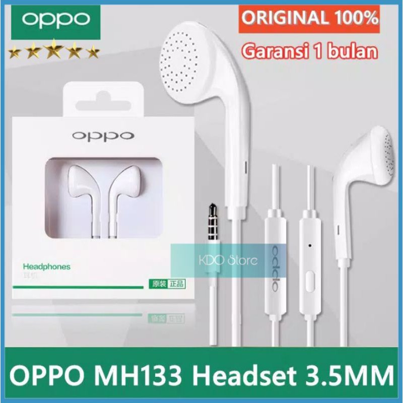 Headset Oppo Original 100% - Headset Oppo F9 F7 F5 F3 F3plus F1plus F1